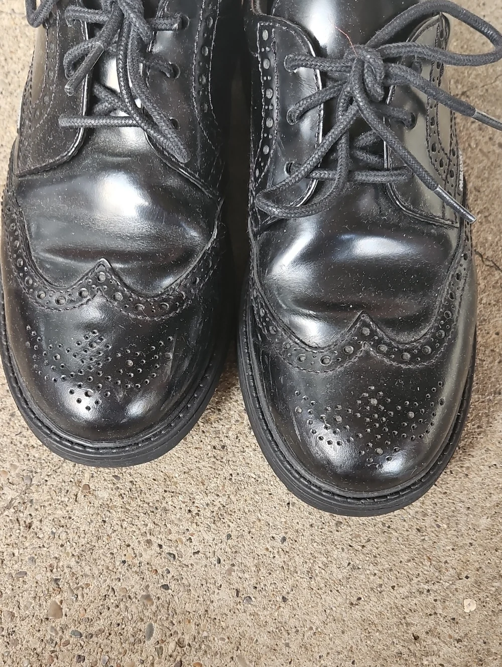 Pablosky Black Wingtip Dress Shoes